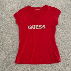Red Guess t shirt
